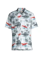 Venice Graphic Button-Front Shirt