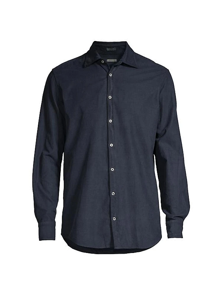 Genova Corduroy Button-Front Shirt