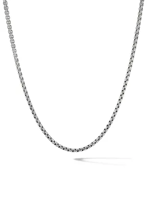 Box Chain Necklace Sterling Silver