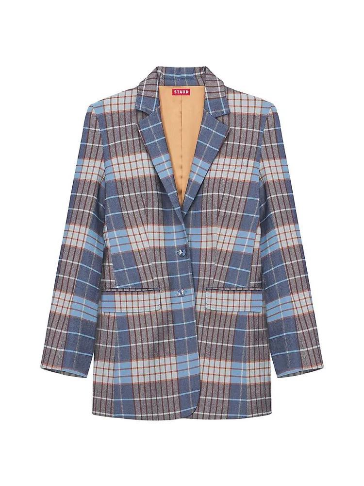 City Plaid Oversized Blazer