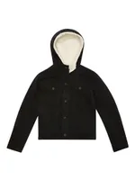 Little Boy's & Sherpa Hooded Trucker Jacket