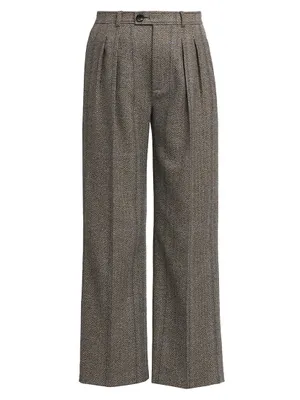 Yurik Wide-Leg Cashmere Trousers