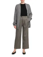 Yurik Wide-Leg Cashmere Trousers