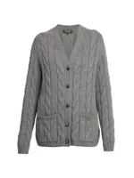 Cable-Knit Cashmere Cardigan
