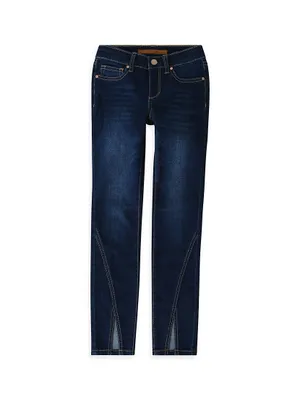 Girl's Cotton-Blend Jeggings