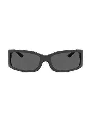 61MM Propionate Rectangular Sunglasses