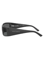 61MM Propionate Rectangular Sunglasses