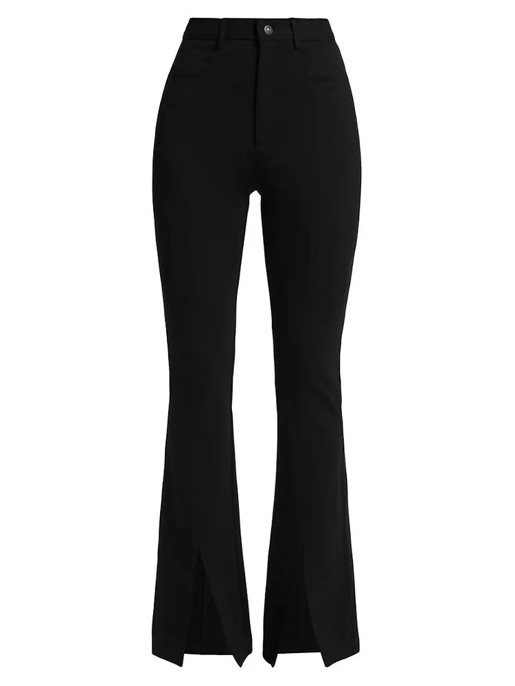 Shanis Ponte Split-Hem Pants