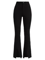 Shanis Ponte Split-Hem Pants