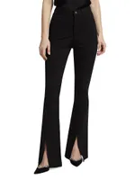 Shanis Ponte Split-Hem Pants