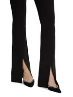 Shanis Ponte Split-Hem Pants