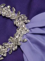 Embellished Halter Ombré Gown