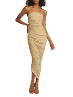 Diana Ruched Strapless Gown