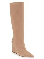 Asya Suede Wedge Boots