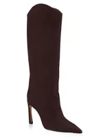 Maryana Sculpt 100MM Nubuck Knee-High Boots