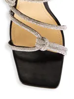 Lauryn Crystal Strappy Wedge Sandals