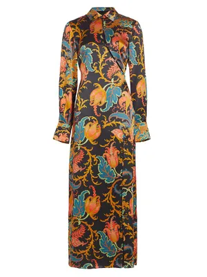 Artiste Floral Maxi Shirtdress