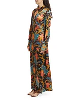 Artiste Floral Maxi Shirtdress