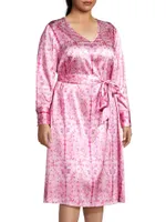 Vittoria Belted Silk Midi-Dress