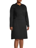 Elena Knee-Length Shirtdress