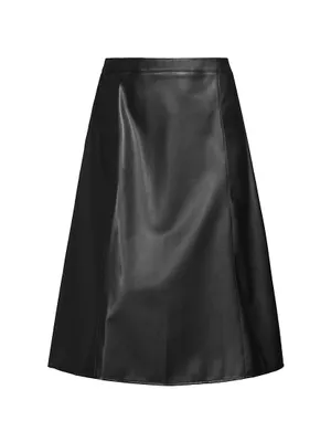 Eva Vegan Leather Midi-Skirt