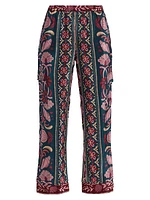 Seashell Tapestry Cargo Pants