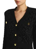 Evening Leopard Knit Jacket