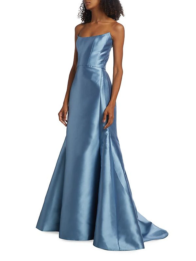 Mikado Floor-Length Ball Gown