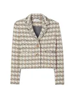 Houndstooth Tweed Jacket