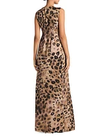 Leopard-Print Maxi Dress