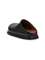 Accom Leather Sabot Mules