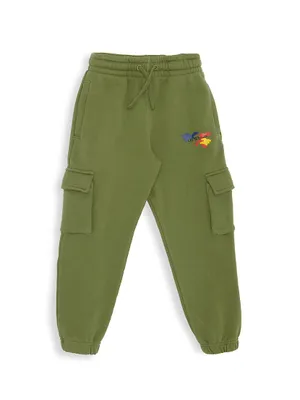 Little Boy's & Camouflage Logo Cargo Sweatpants