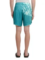Palm Shadow Abstract Shorts