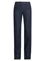 Parchia Straight-Leg Denim Pants