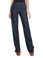 Parchia Straight-Leg Denim Pants