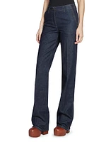 Parchia Straight-Leg Denim Pants