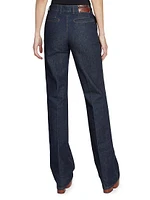 Parchia Straight-Leg Denim Pants