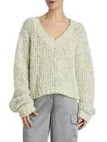 Teodora Wool-Blend V-Neck Sweater