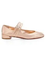 Sweet Jane Leather Buckle Mary Janes