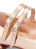 Sweet Jane Leather Buckle Mary Janes