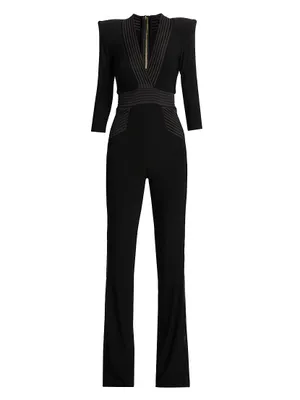 Eye Of Horus Jersey Straight-Leg Jumpsuit