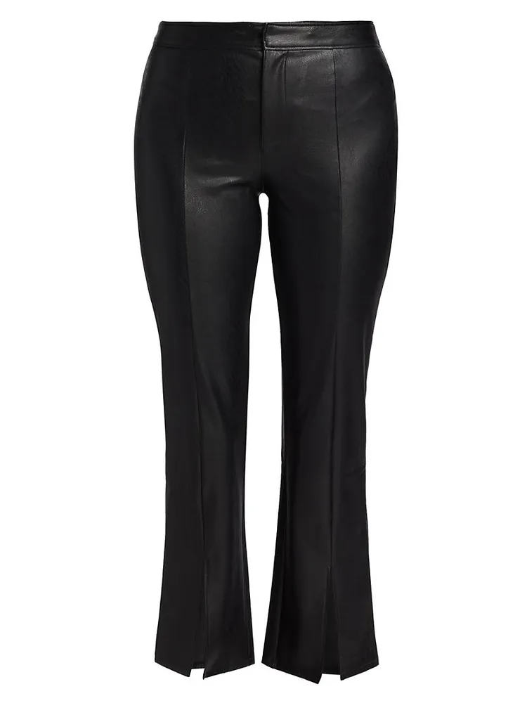 Mesa Faux Leather Cropped Pants