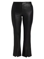 Mesa Faux Leather Cropped Pants