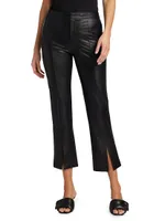 Mesa Faux Leather Cropped Pants