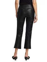 Mesa Faux Leather Cropped Pants