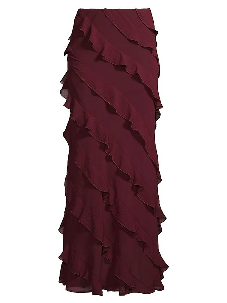 Katia Ruffled Maxi Skirt