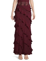 Katia Ruffled Maxi Skirt