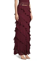 Katia Ruffled Maxi Skirt