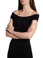 Aphrodite Sparkle Knit Midi-Dress