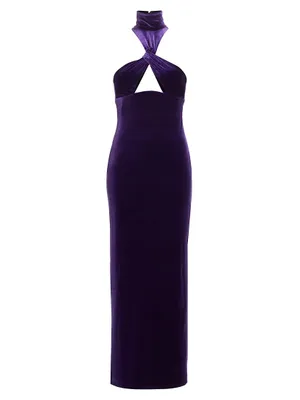 Cleveland Cut-Out Velvet Gown